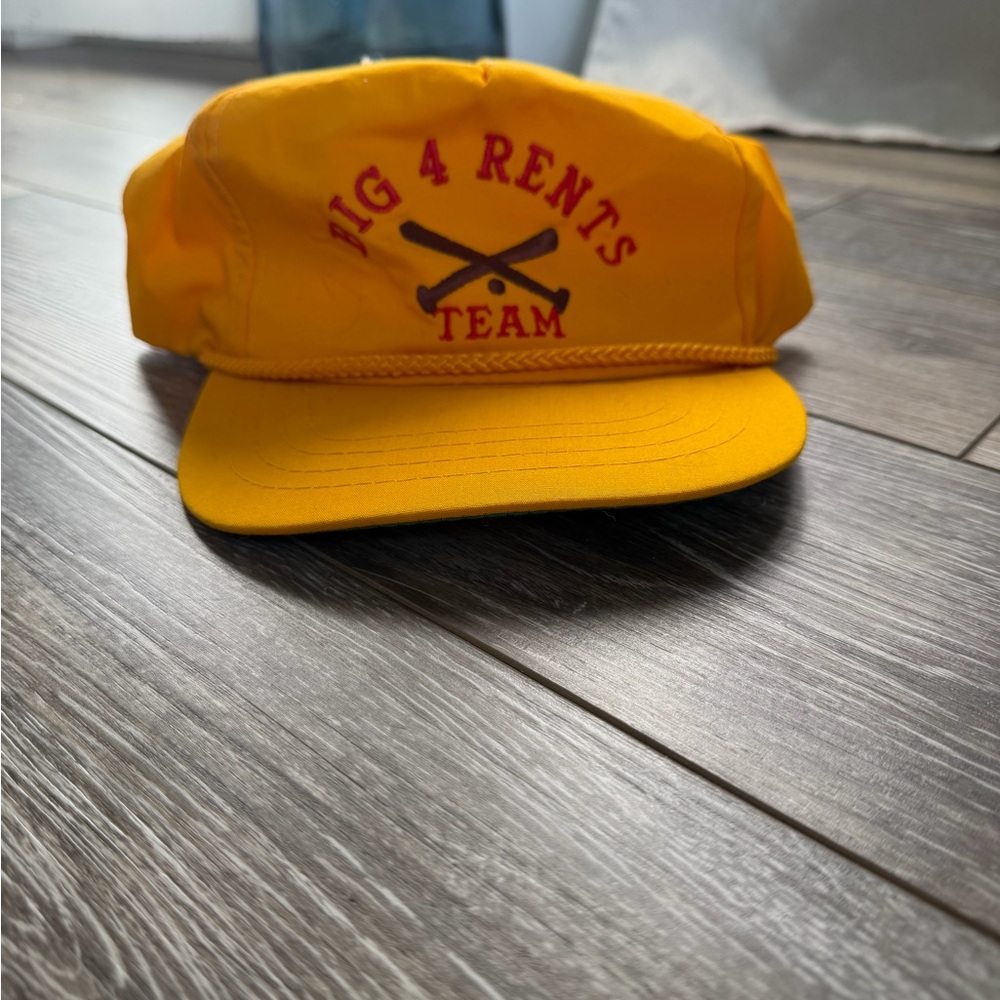 Yellow Big 4 Rents Team Cap